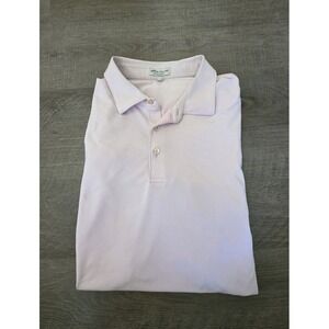Peter Millar Summer Comfort‎ Lite Pink Short Sleeve Polo Shirt Mens Sz 2XL